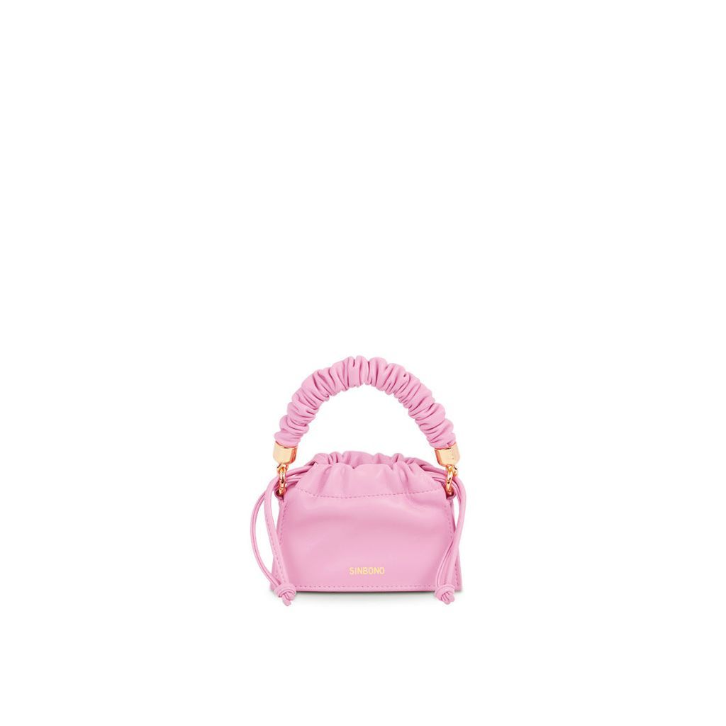 Women's Pink / Purple Mini Drawstring Handbag -Pink One Size SINBONO
