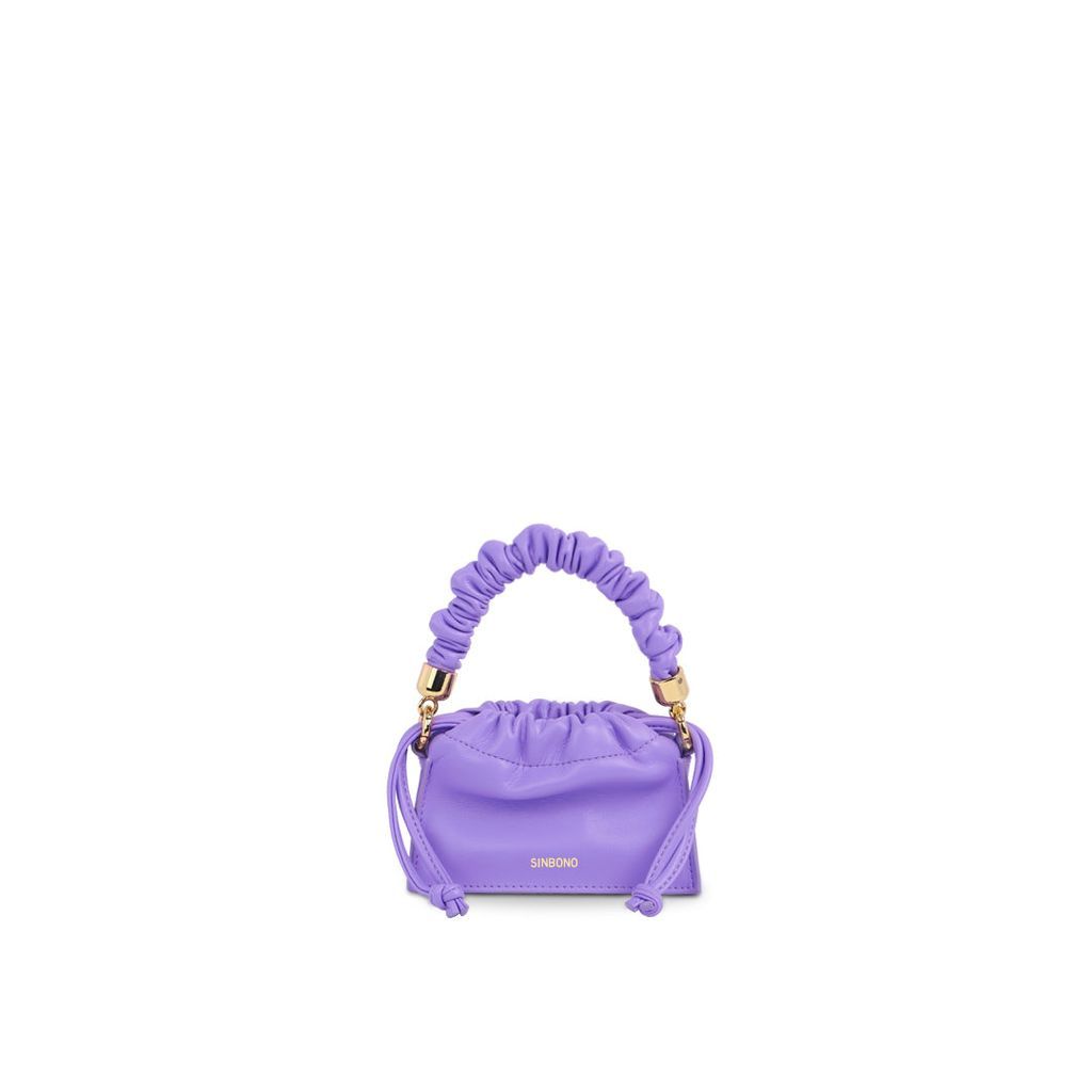 Women's Pink / Purple Mini Drawstring Handbag -Purple One Size SINBONO