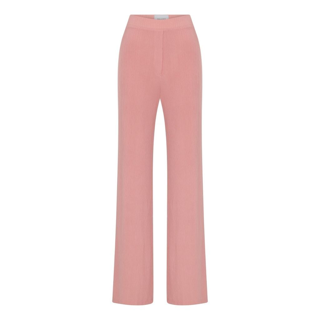 Women's Pink / Purple Orvell Knitted Pants In Soft Pink Small NAZLI CEREN