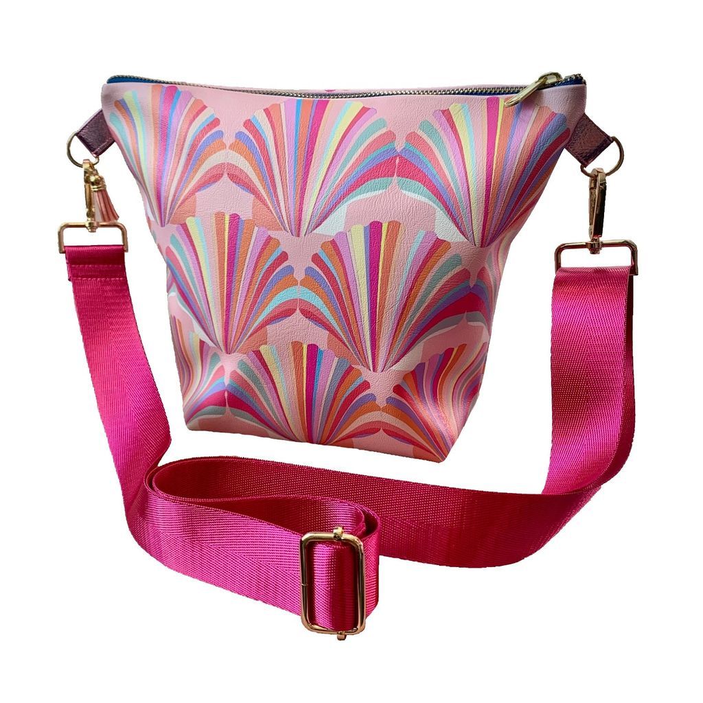 Women's Pink / Purple Pastel Shell Vegan Leather Handbag Chloe Croft London Limited