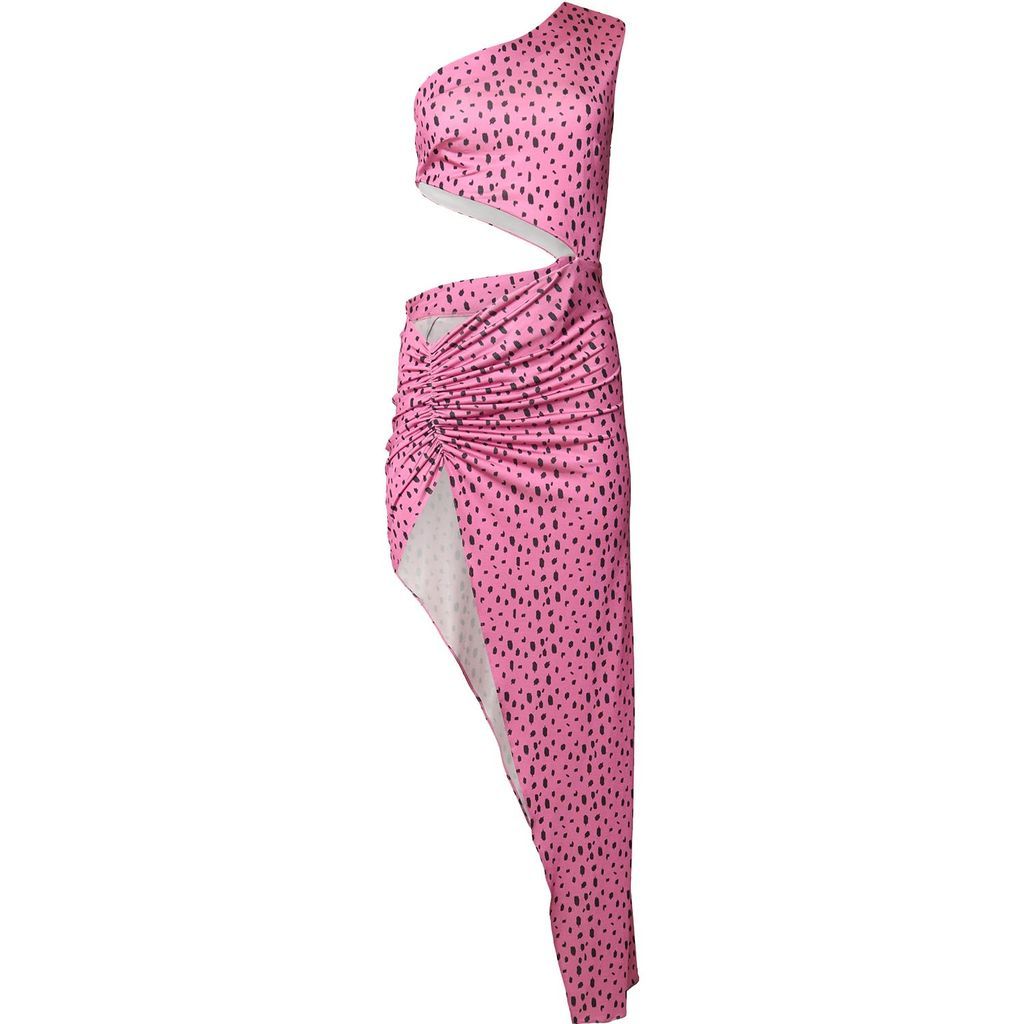 Women's Pink / Purple Pink Dalmatian Darcie Dress Small Miscreants