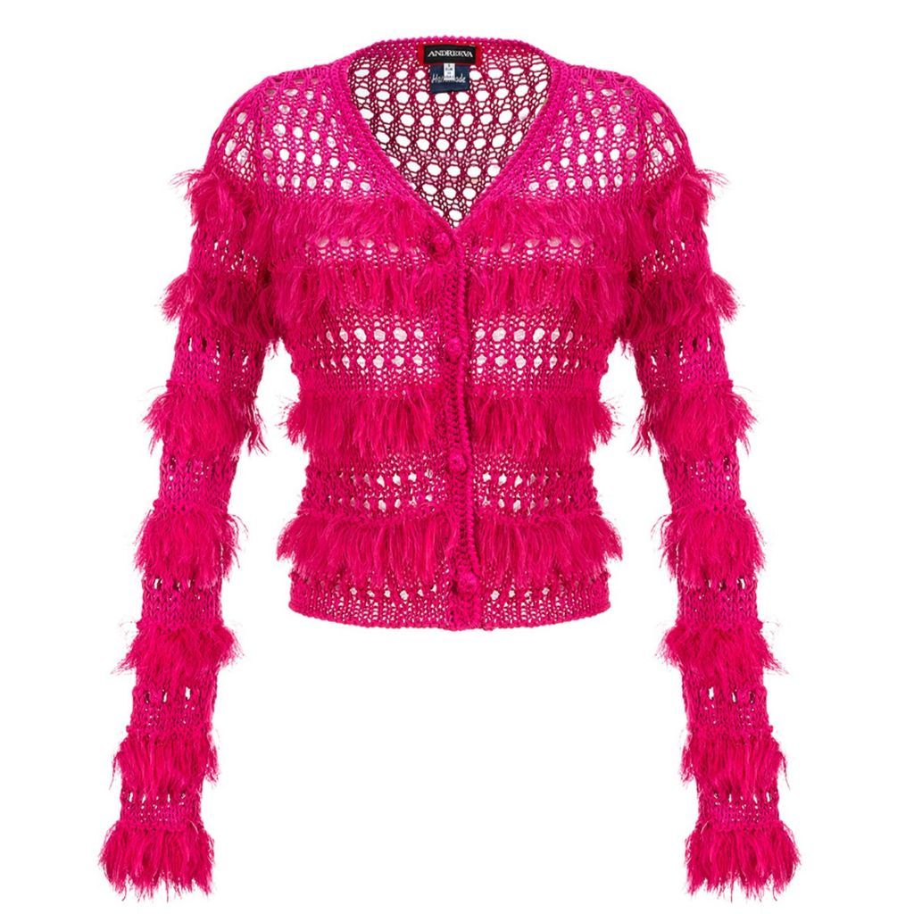Women's Pink / Purple Purple Handmade Sweater Extra Small ANDREEVA