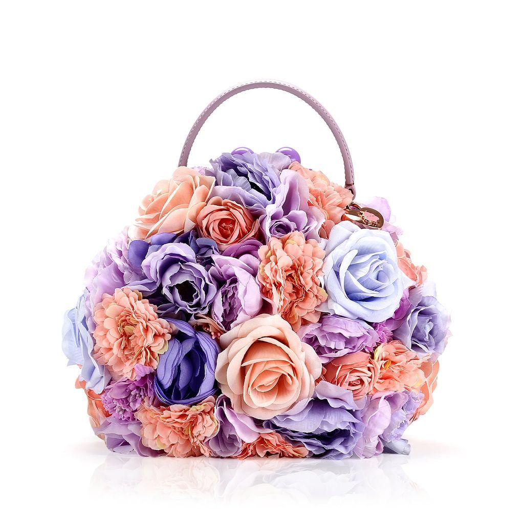 Women's Pink / Purple Show Me Who You Are Posy Flower Bag One Size BB TAYLOR