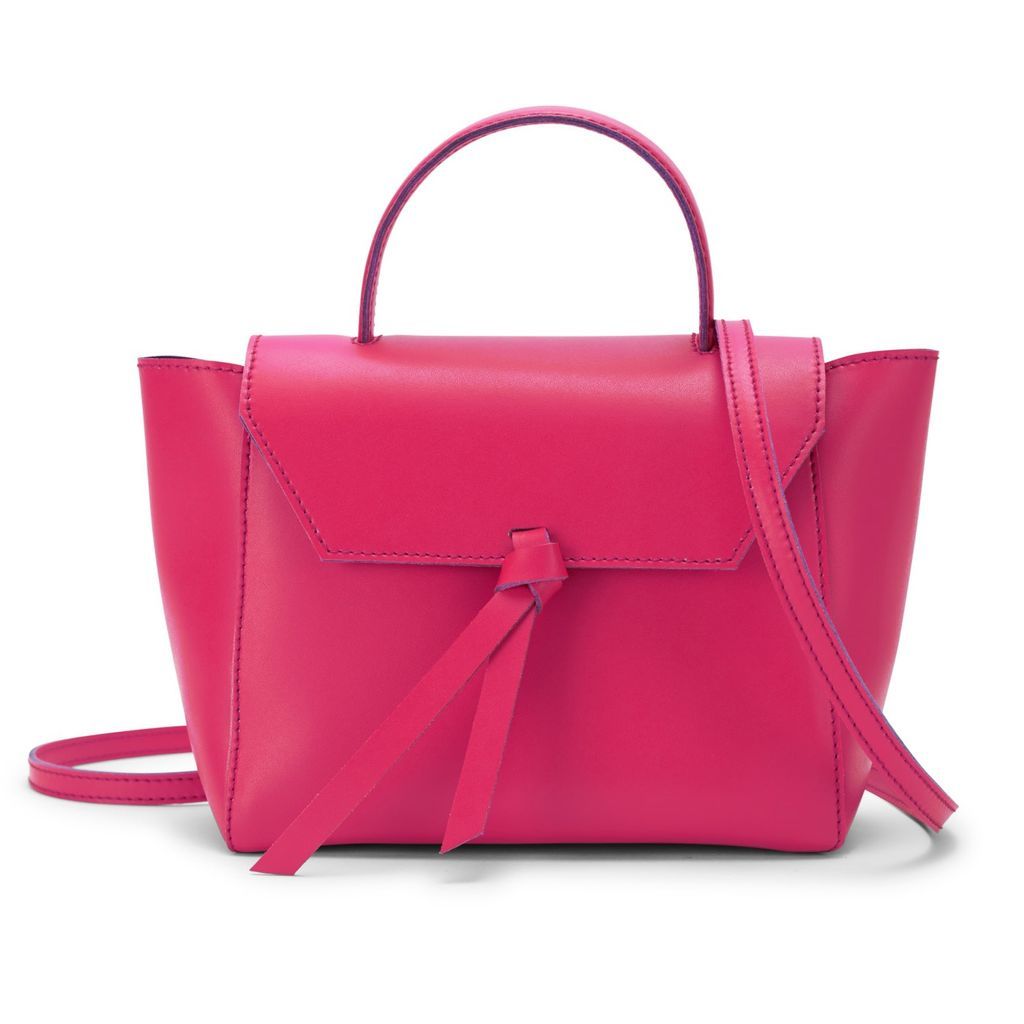 Women's Pink / Purple Siena Leather Mini Satchel Crossbody Bag - Pink Alexandra de Curtis