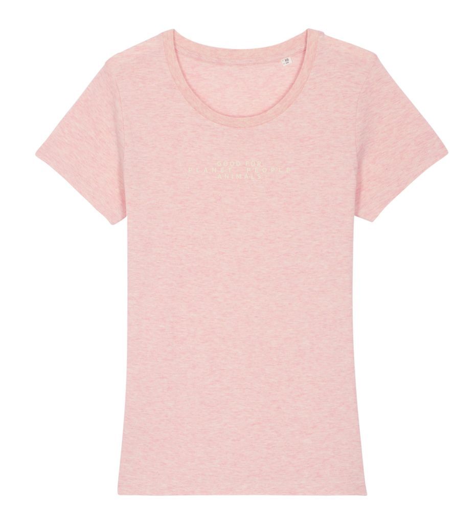 Women's Pink / Purple T-Shirt - Dusty Pink, Print Natural 