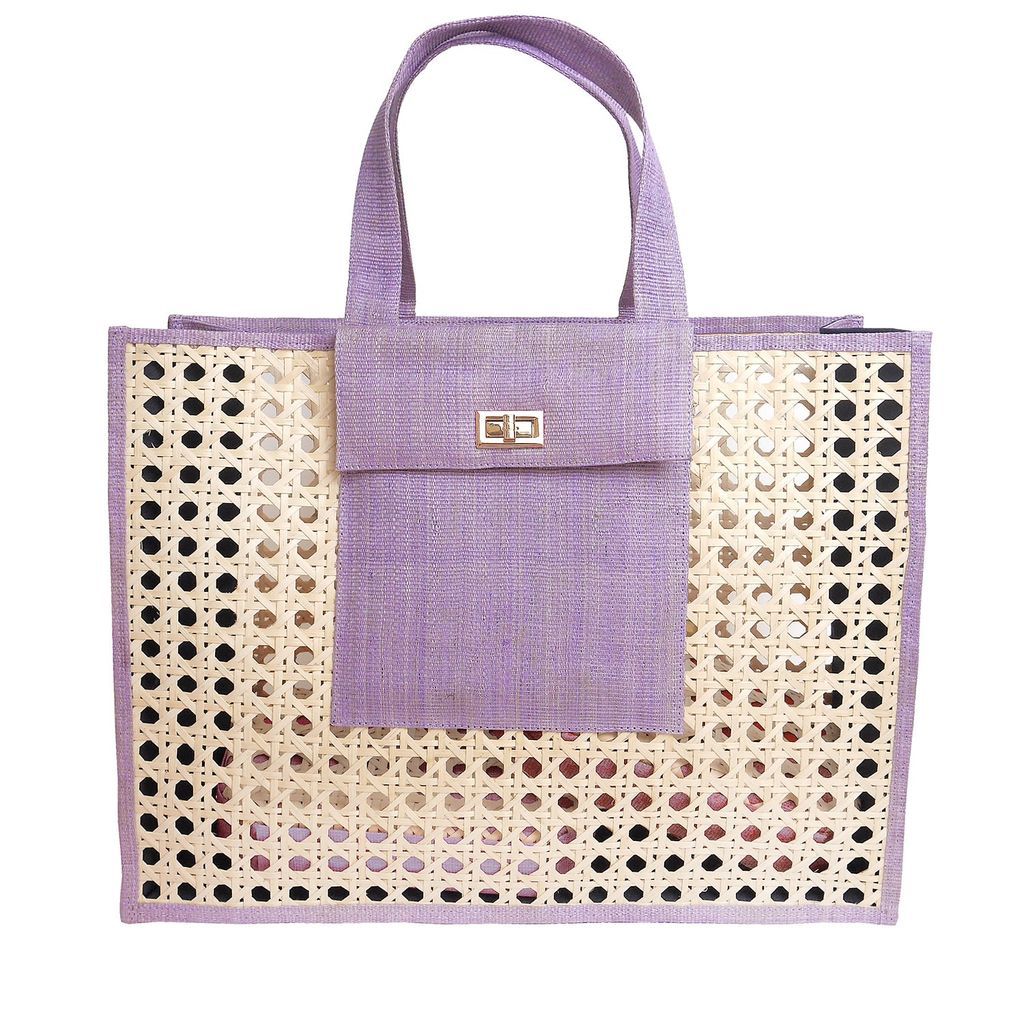 Women's Pink / Purple The Christy Shopper Bag Lilac Soli & Sun