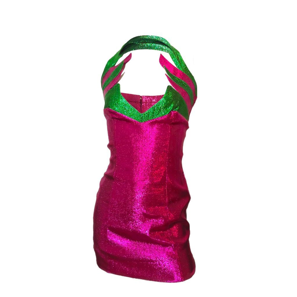 Women's Pink / Purple Vava Voom Hotty Dress One Size Julia Clancey