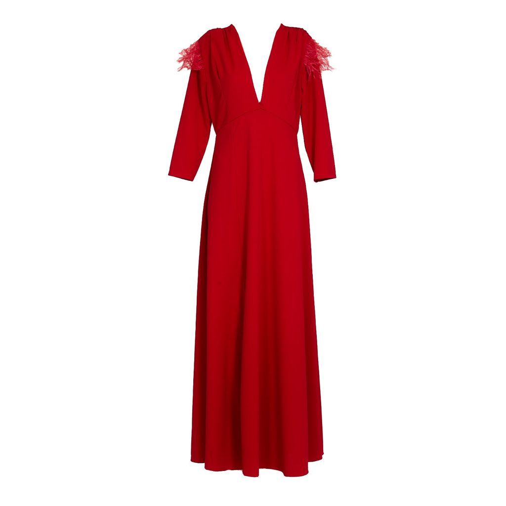 Women's Plum Dress-Red Xxs VOLSEW PARIS