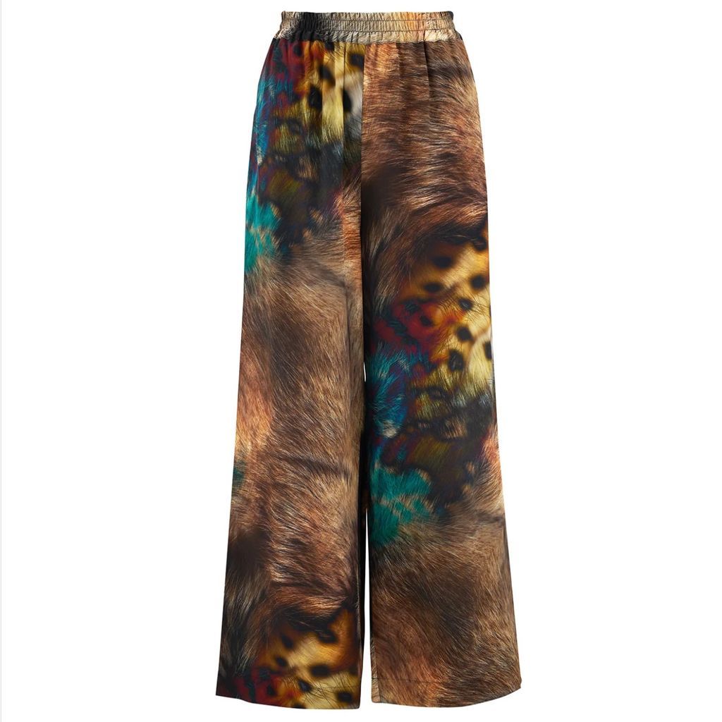 Women's Pluto Trousers In Reindeer Print Small Klements