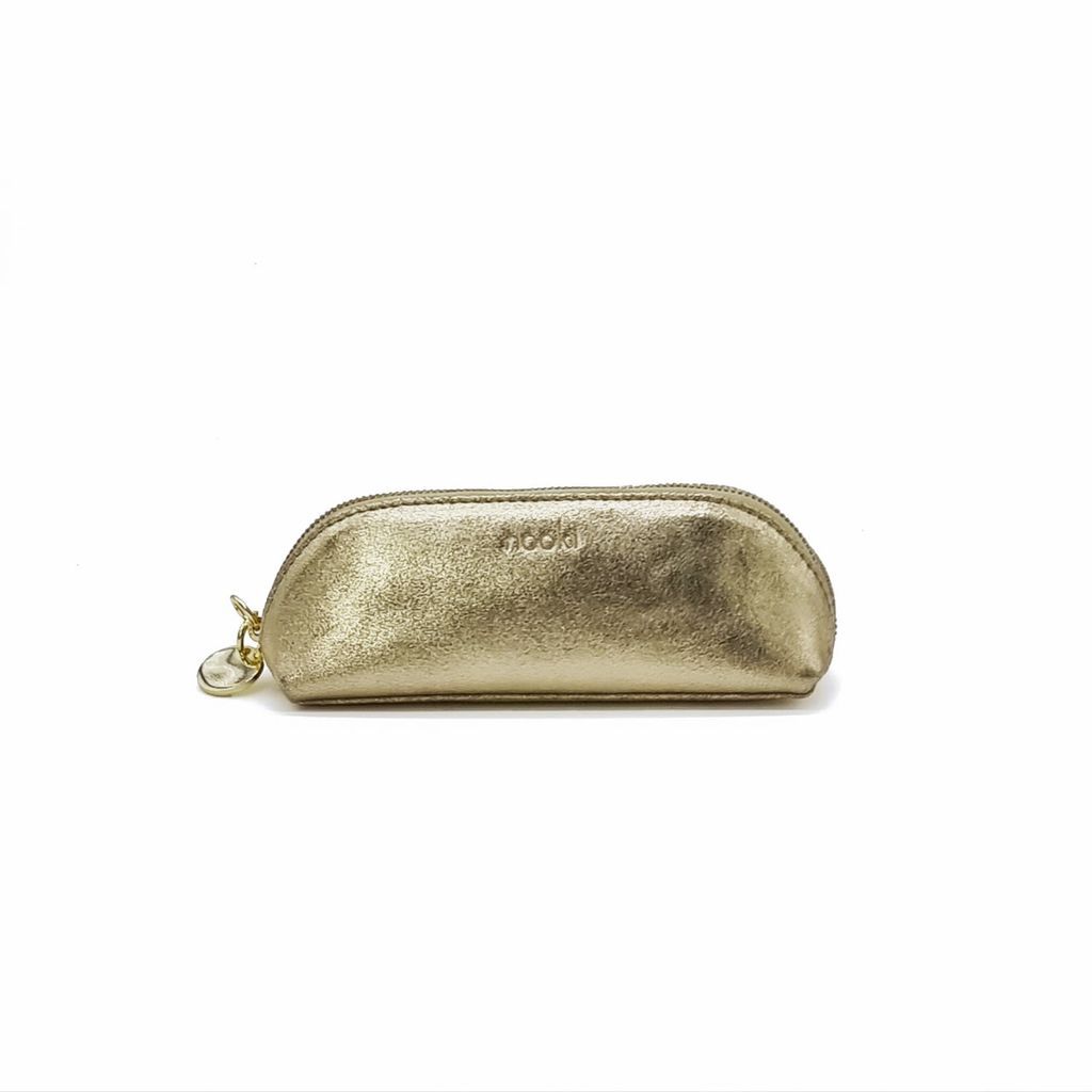 Women's Poppy Make-Up Bag - Metallic Gold NOOKI DESIGN