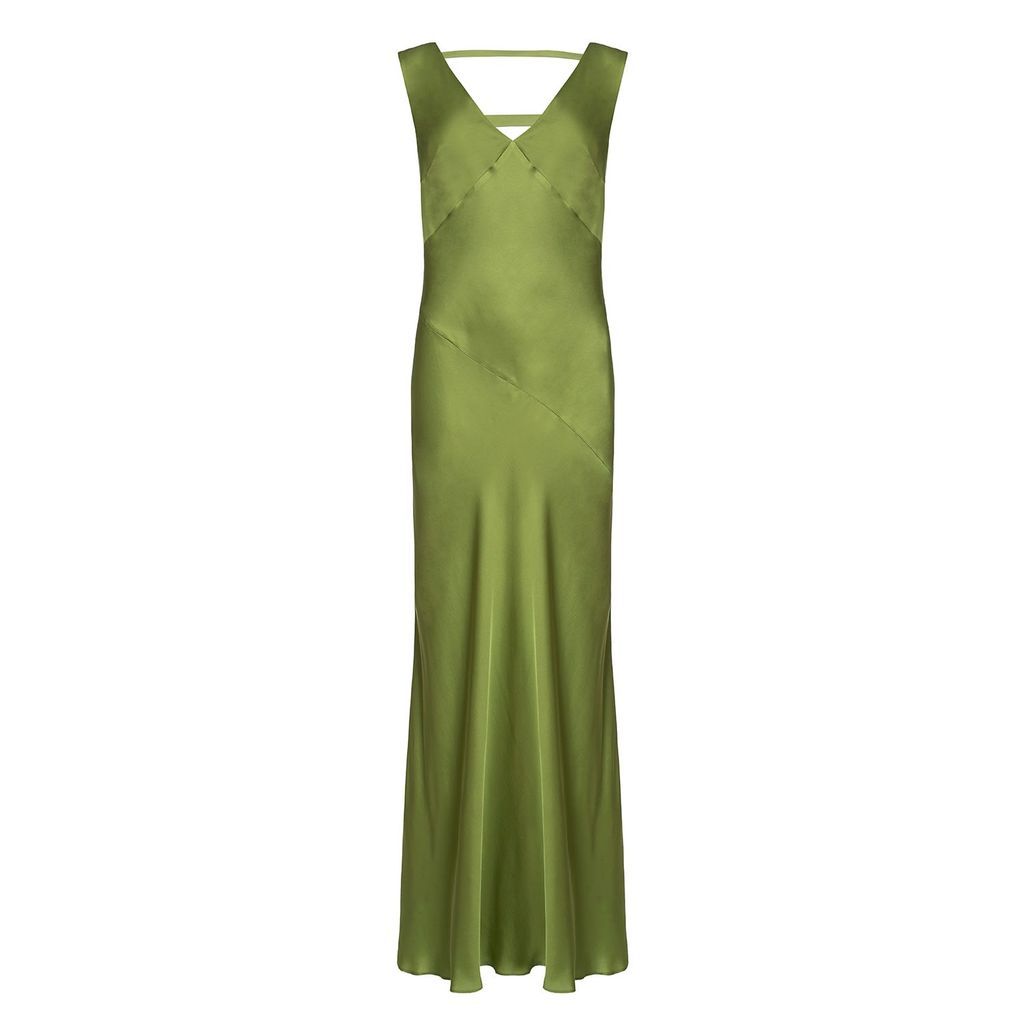 Women's Rachel Dress - Green Small Roses Are Red