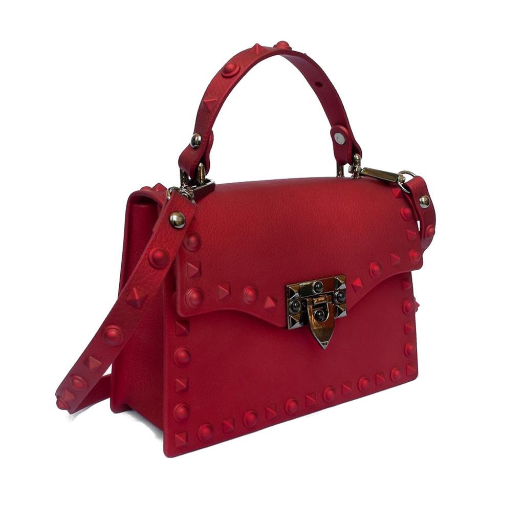 Women's Rebel Rich Bag Studded Vegan Leather In Red Delayne Dixon