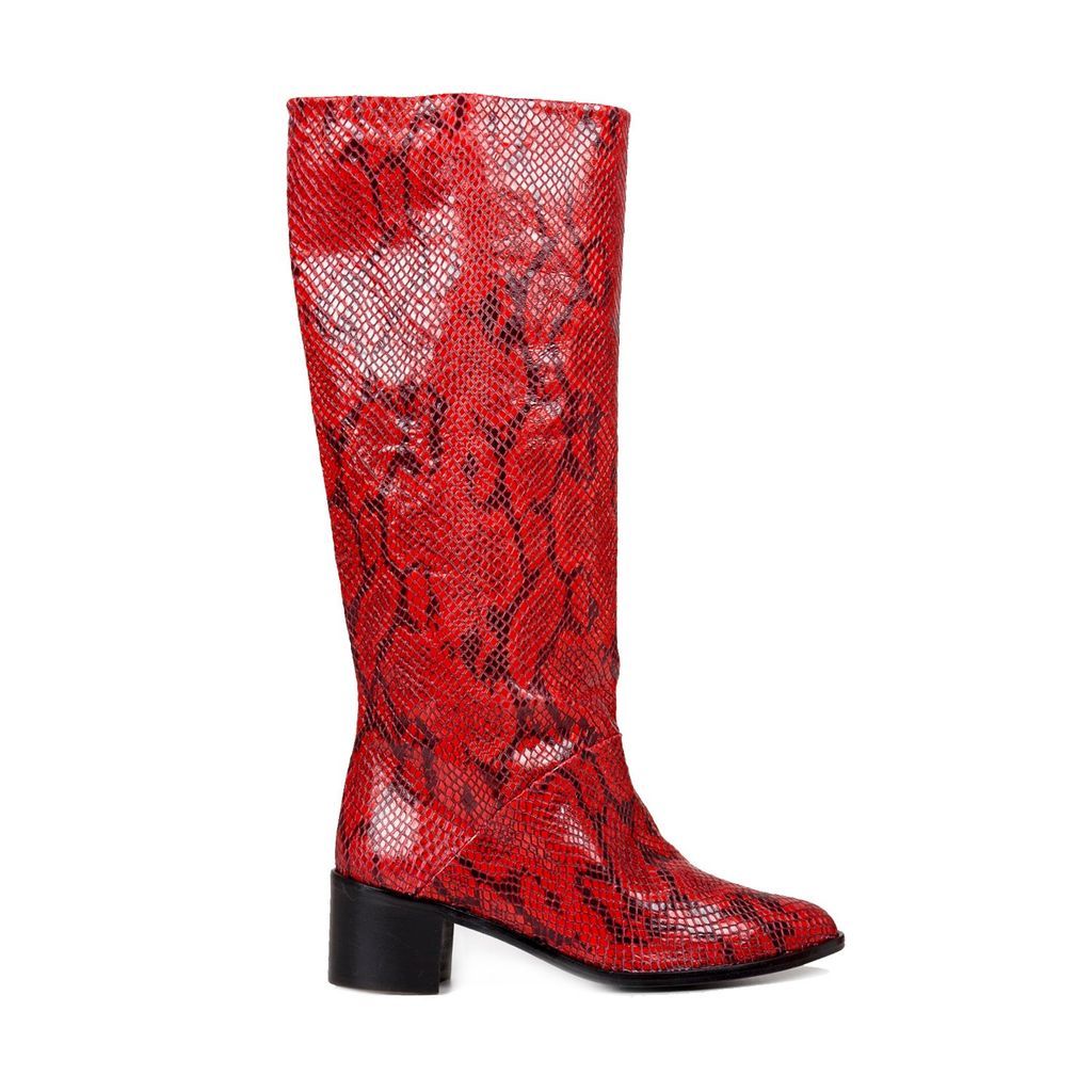 Women's Red / Black Jossstone Red High Boots 4 Uk Atelier de Charlotte