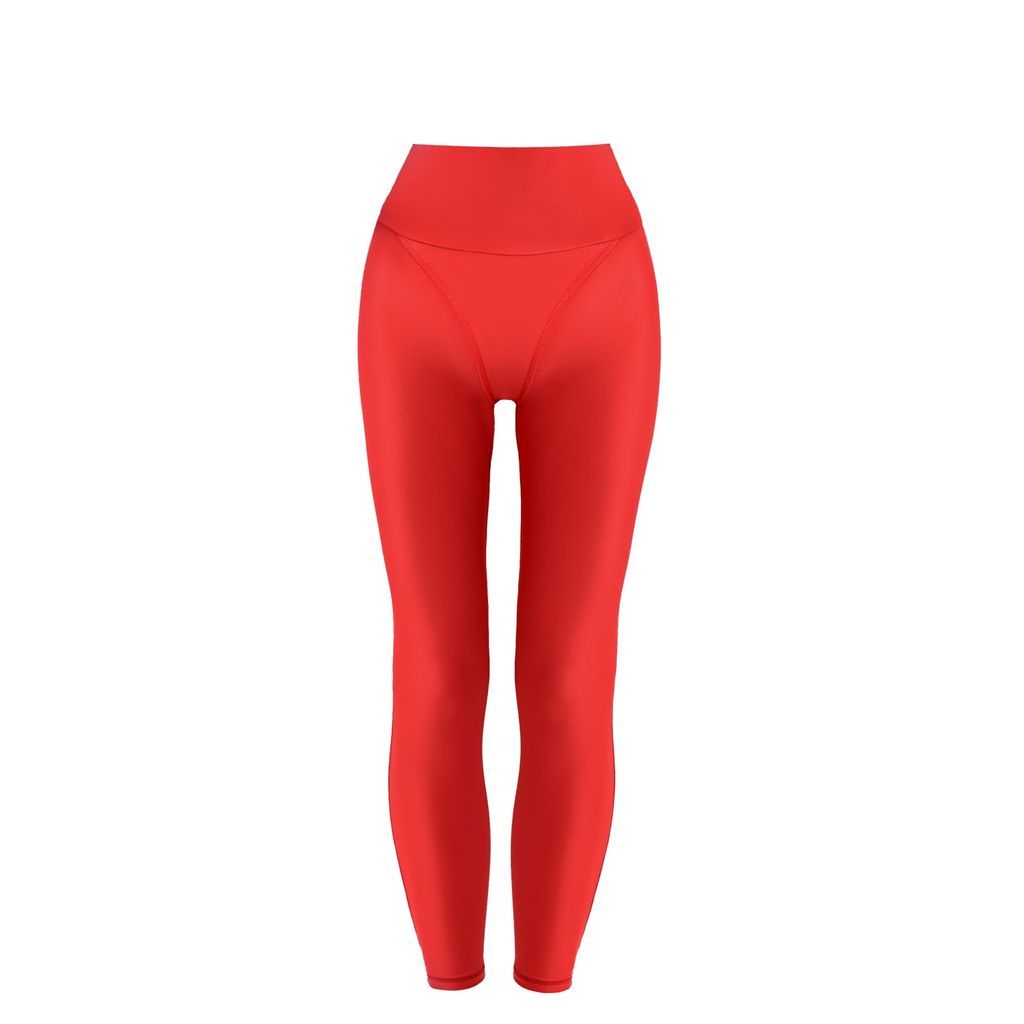 Women's Red Performance Leggings Extra Small VEOM Activewear
