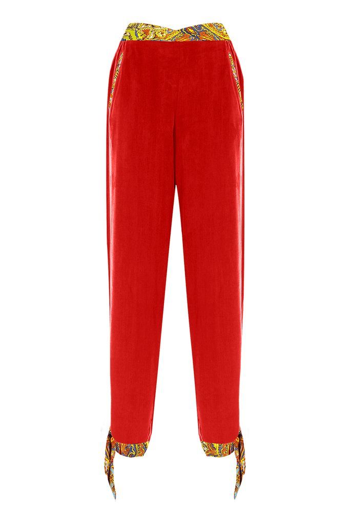 Women's Red Poppy Pants Xs/S Movom
