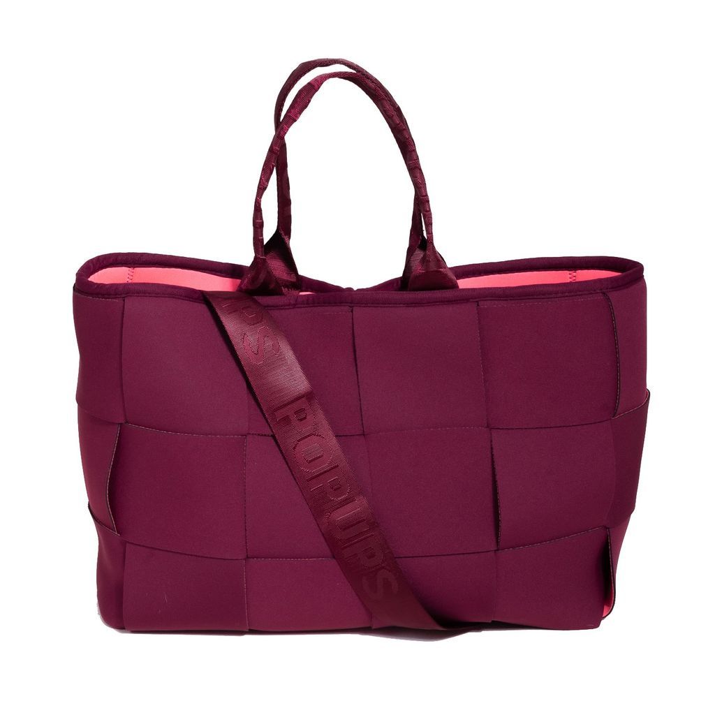 Women's Red The Icon Tote: Berry One Size Pop Ups Brand