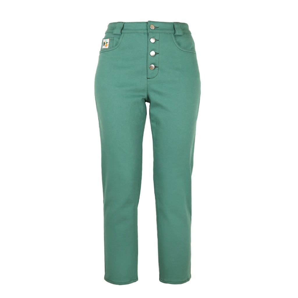 Women's Rogue Organic Cotton Summer Jeans In Green Extra Small blonde gone rogue