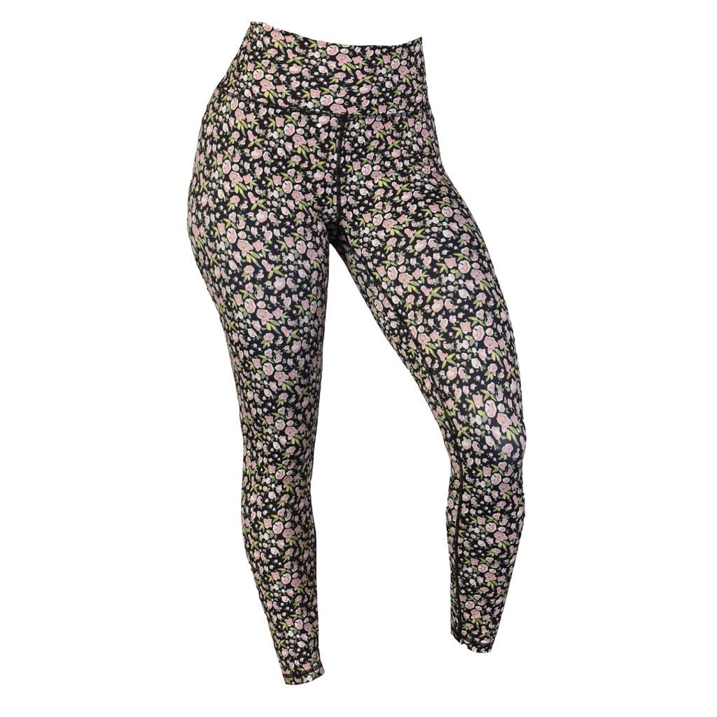 Women's Rose Gold Ultra High Rise Recycled Luxe 7/8 Legging In Sugar Pink Floral Xxs Wear Love More