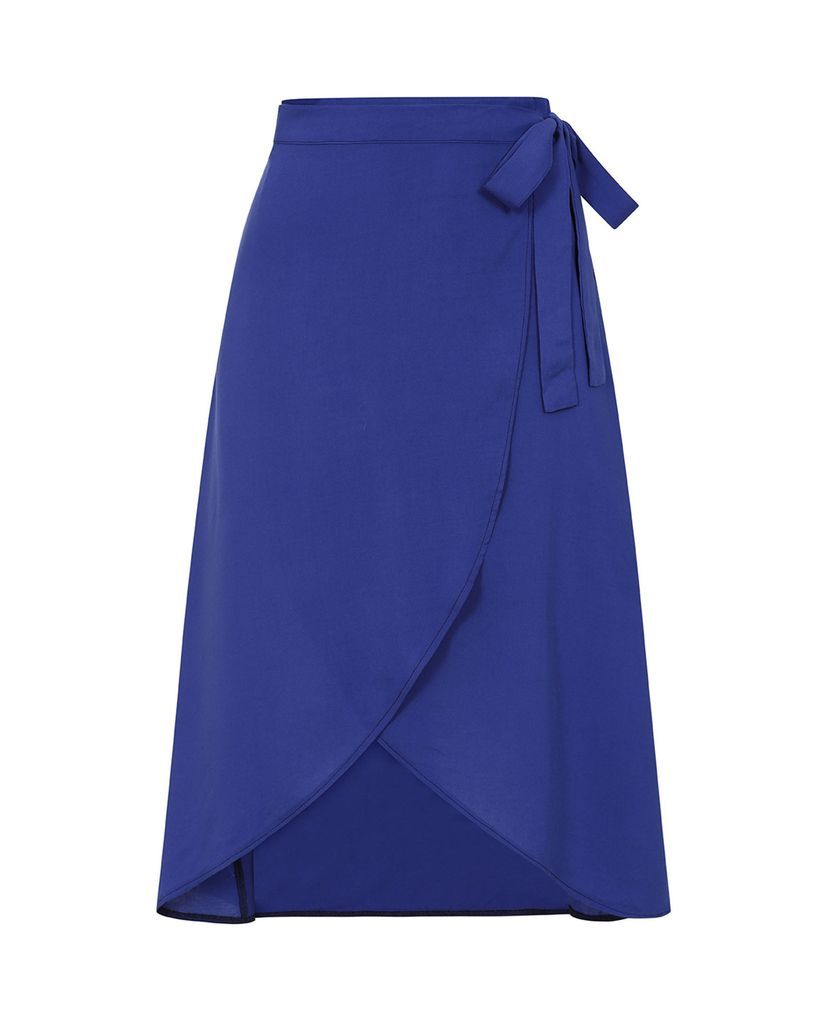 Women's Royal Blue Wrap Skirt Extra Small Sophie Cameron Davies