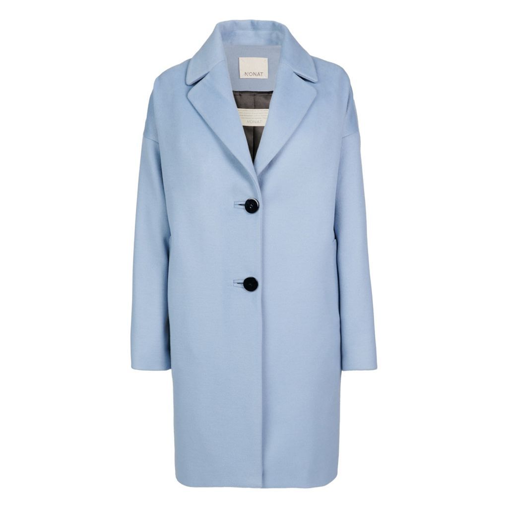 Women's Sarah Loose Coat In Blue L/Xl N'Onat