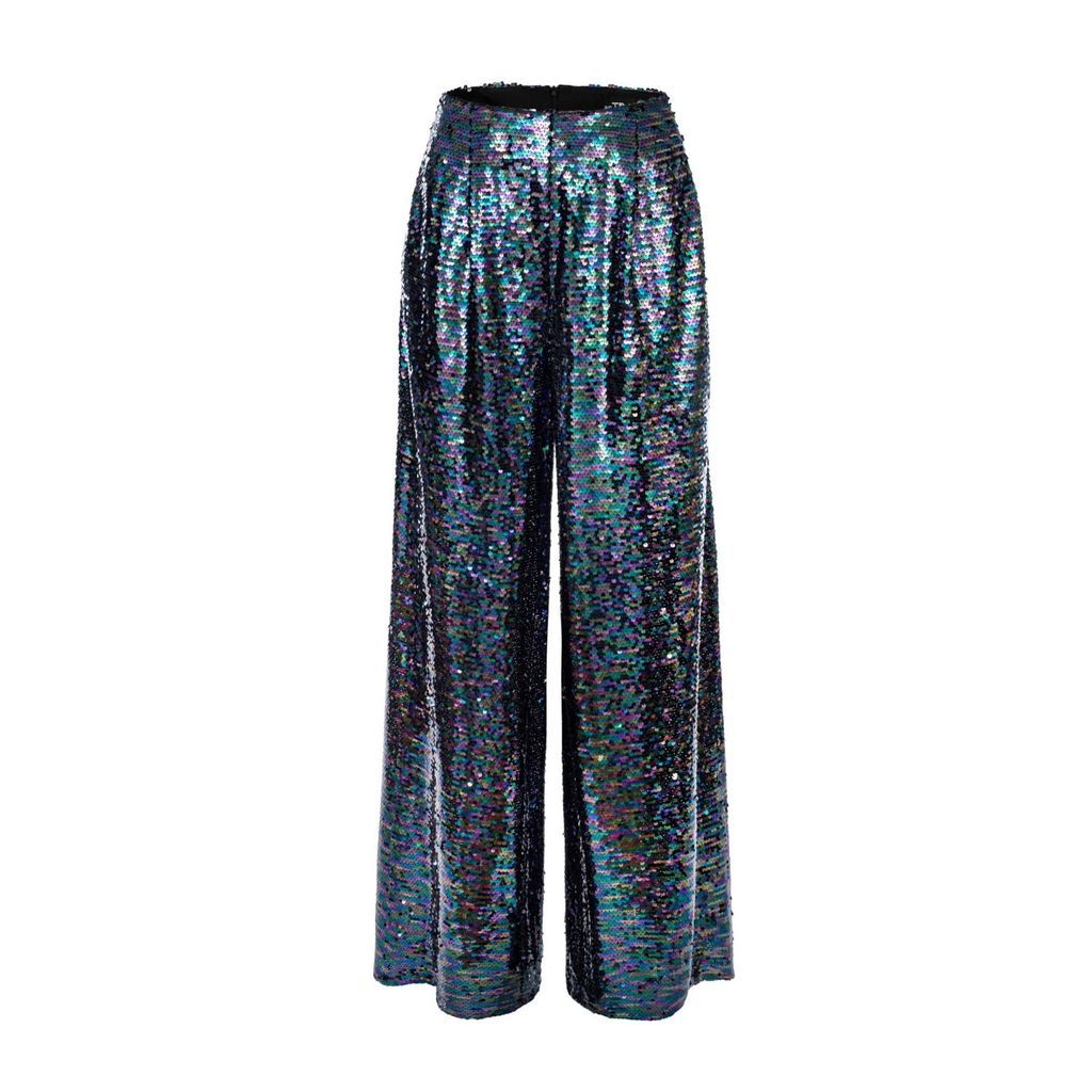 Women's Sequin Diesel Trousers Small BE TRASH