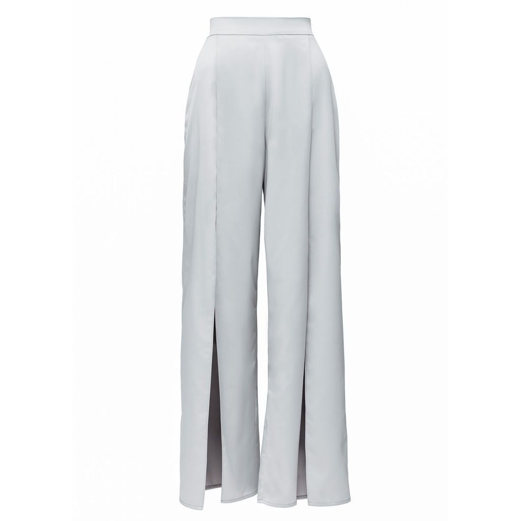 Women's Silk Step Pants Grey Extra Small La Musa