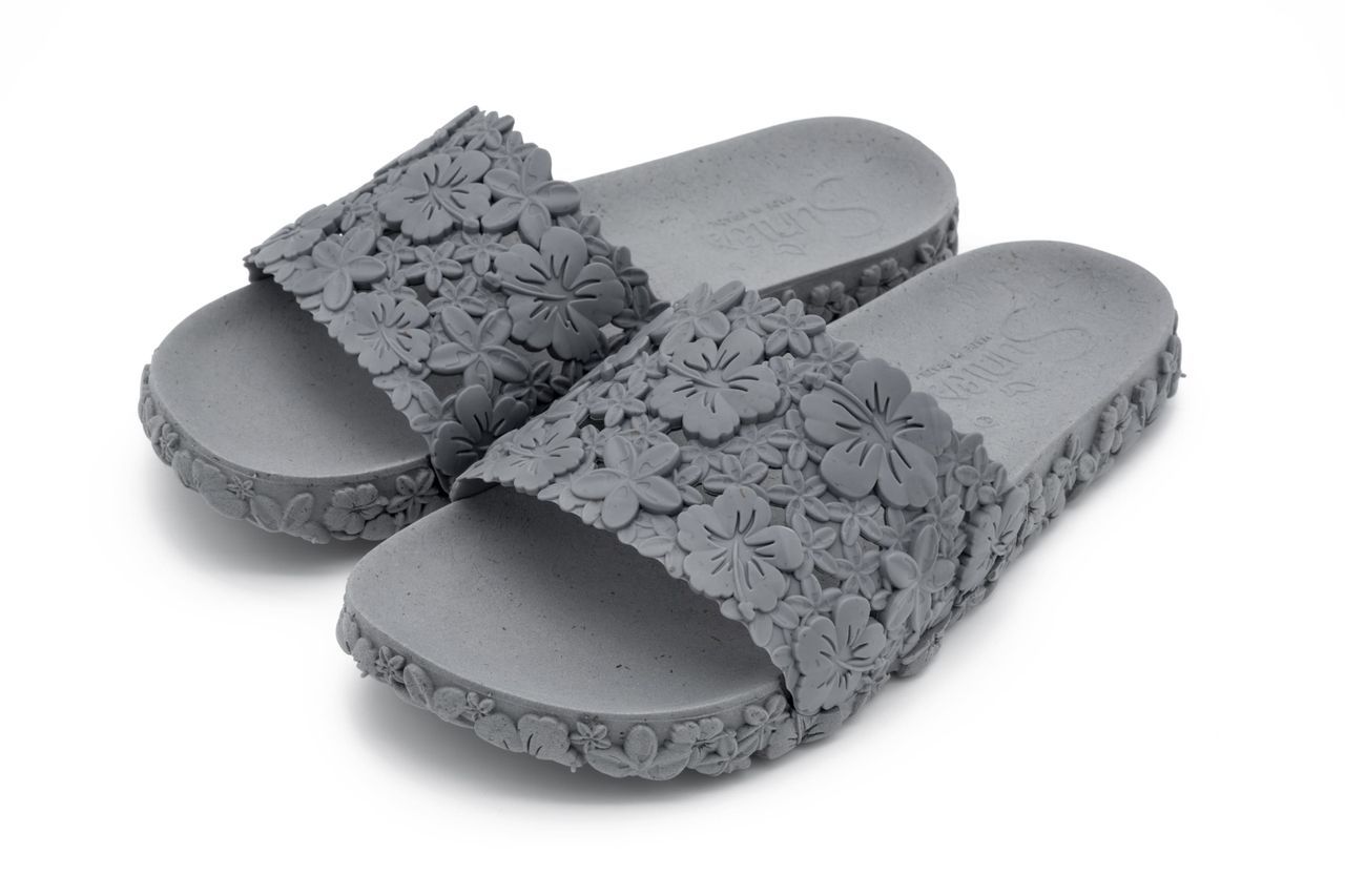 Women's Slides Sunies Hawaii Grey 3 Uk