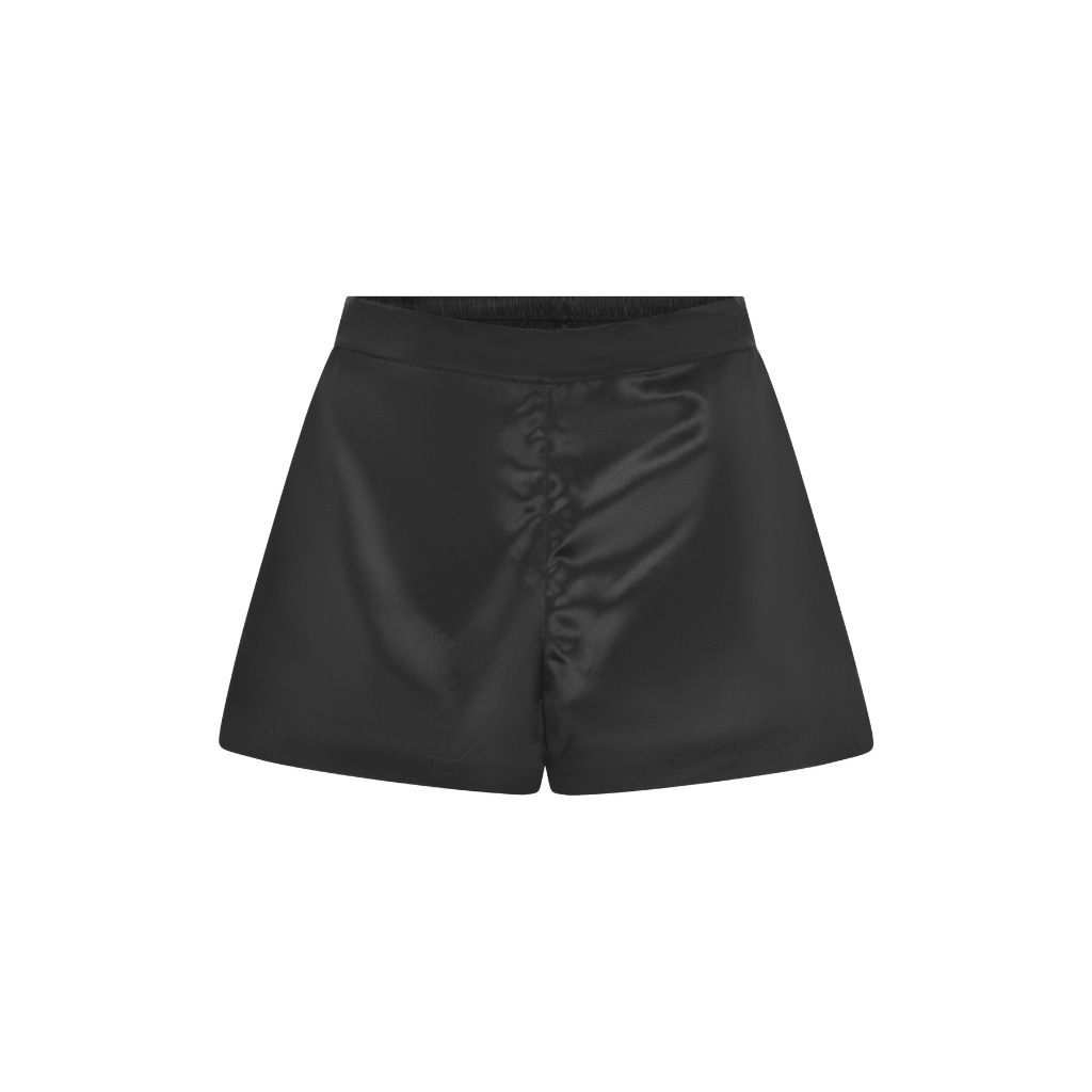 Women's Sloane Silk Shorts - Skincare Infused - Black Extra Small Narvvi