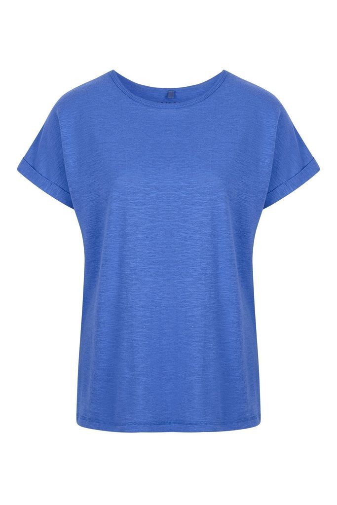 Women's Sunrise Organic Hemp Cotton T-Shirt Cobalt Blue Extra Small KOMODO