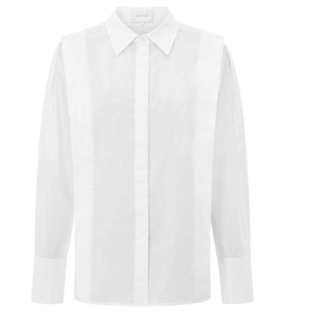 Women's Taymar Cotton Shirt In White Small Les 100 Ciels