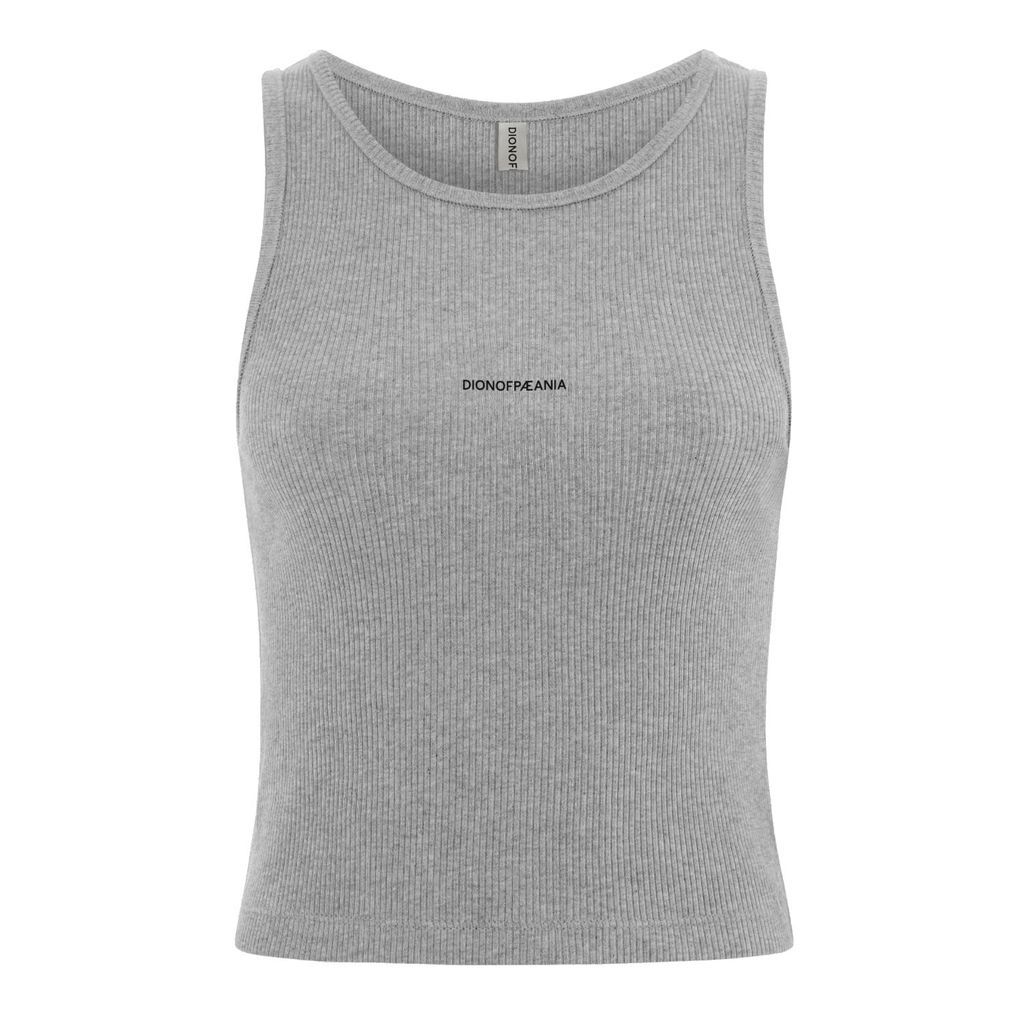 Women's The Form Rib Vest Tank - Grey Extra Small Dion of Pæania