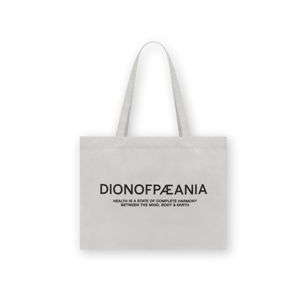 Women's The Recycled Cotton Essential Tote Bag - Cream & Black Dion of Pæania
