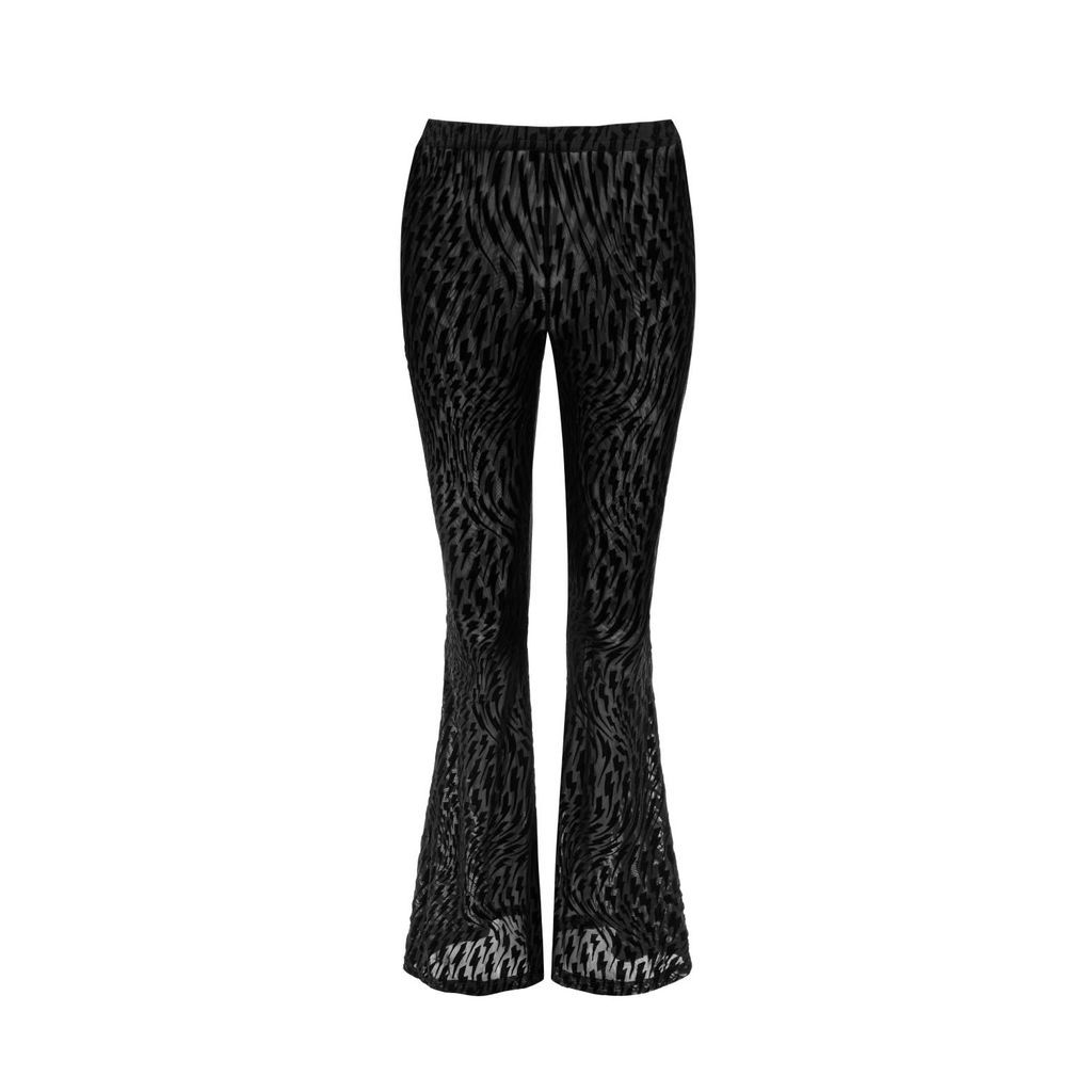 Women's Thunderbeats Flared Black Pants Small Ekcentrik