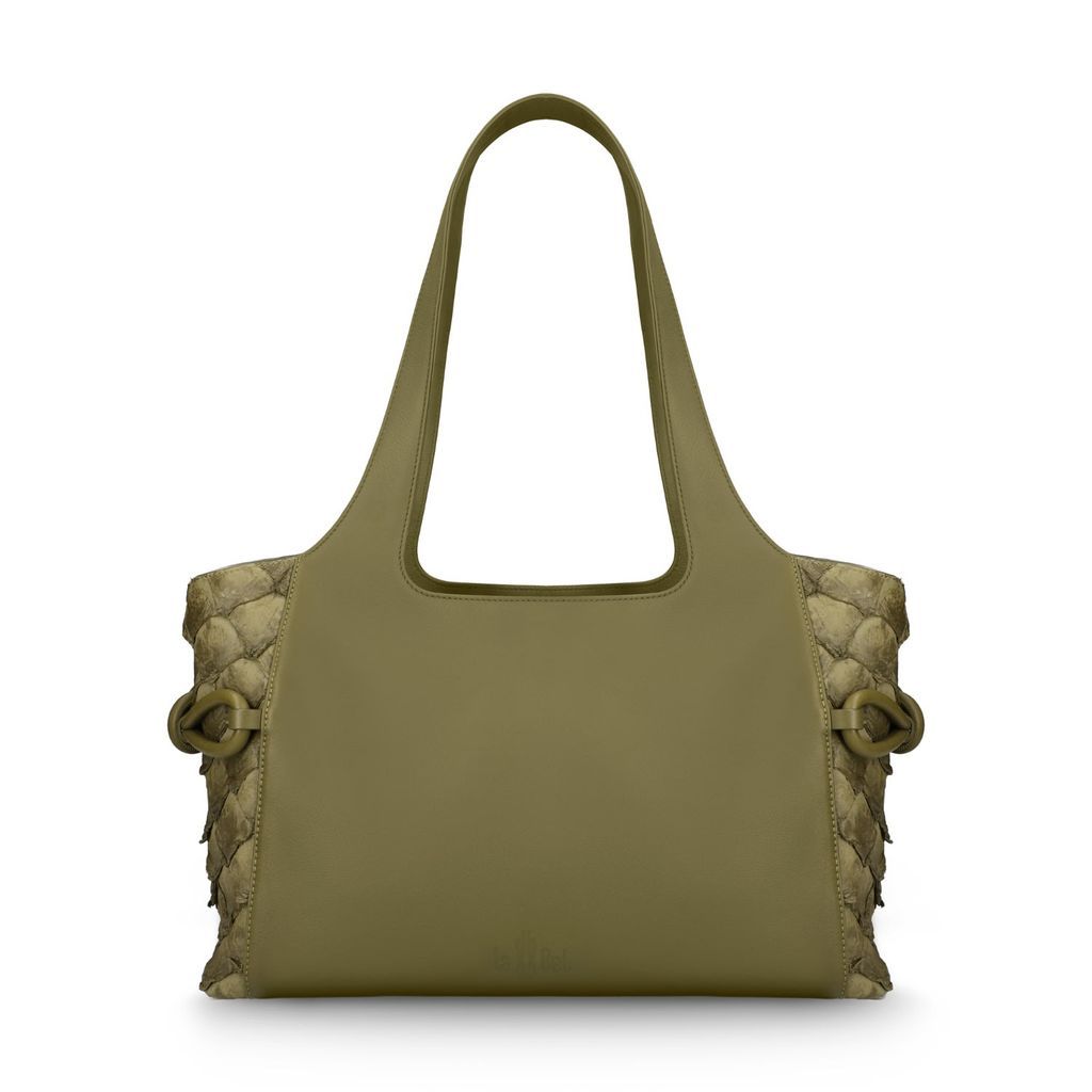 Women's Tote Bag Nathalie Green Hops Pirarucu One Size La & Bel