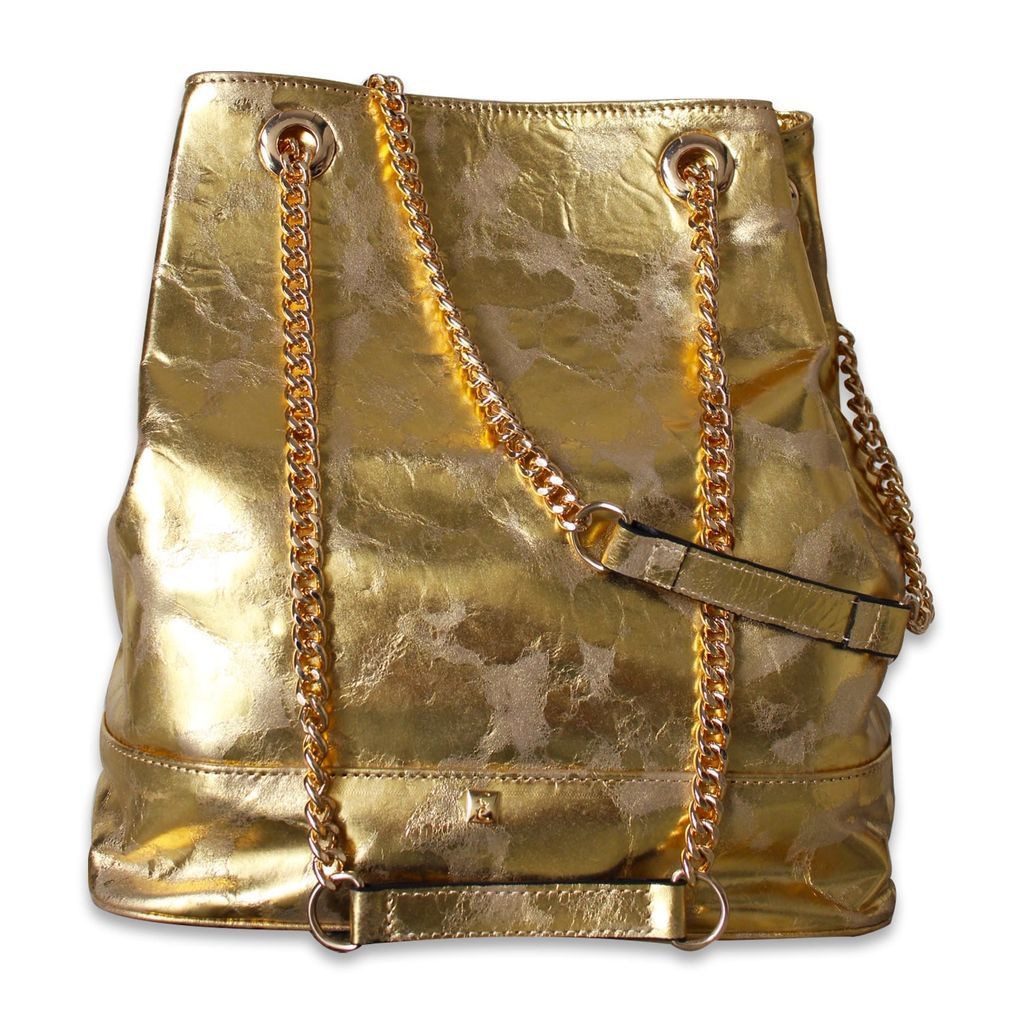 Women's Tribeca Bucket Bag - Gold Carolina Crowley