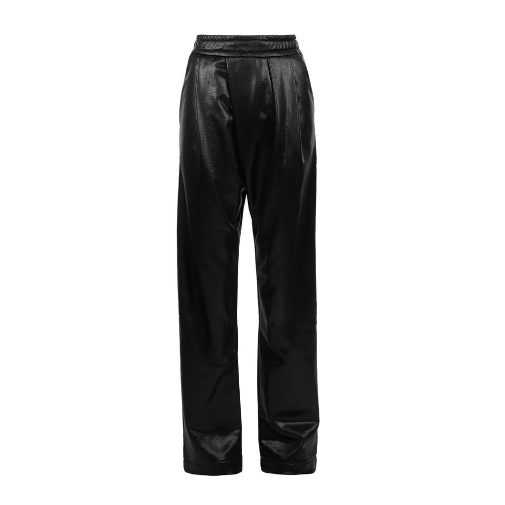 Women's Unisex Pleated Pants - Black Extra Small VICTORIA RAINER