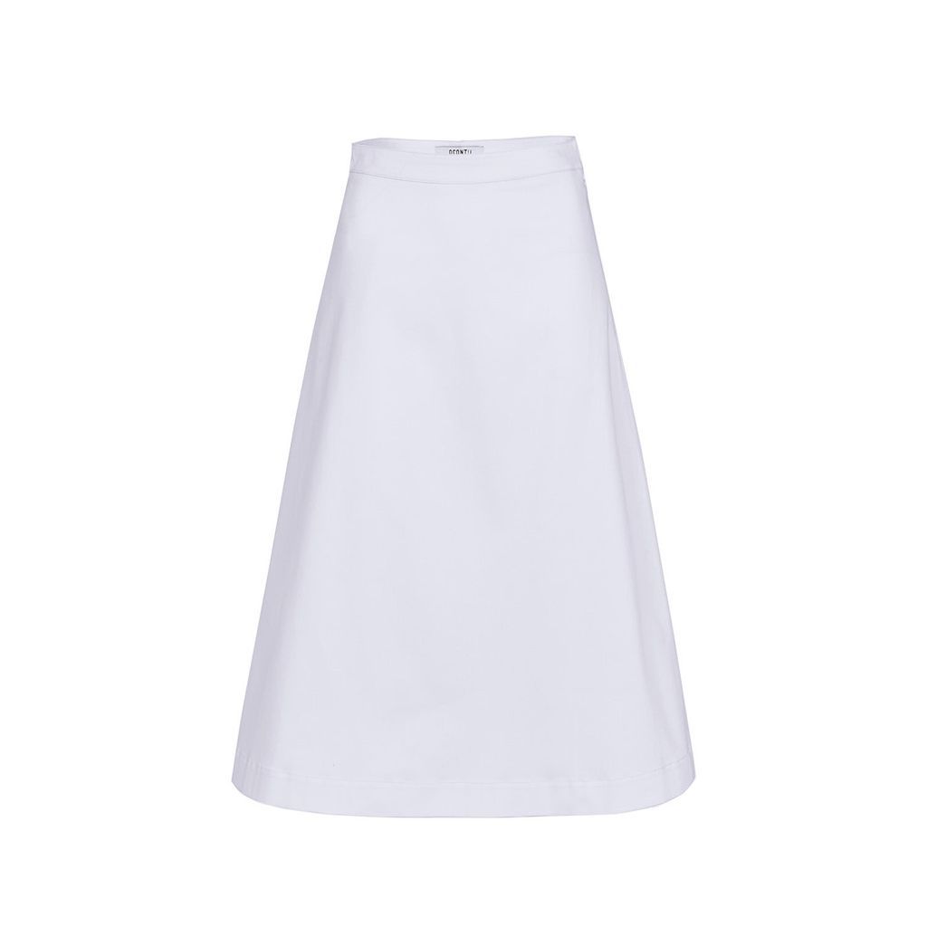 Women's Upepo A-Line Skirt - White Extra Small Asantii