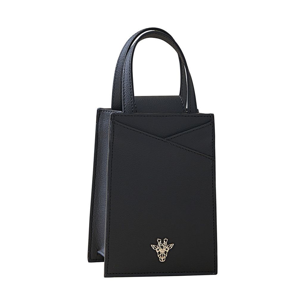Women's Vegan Cactus Leather - Zoë Mini Giraffe Black AMARÉ Vegan Bags