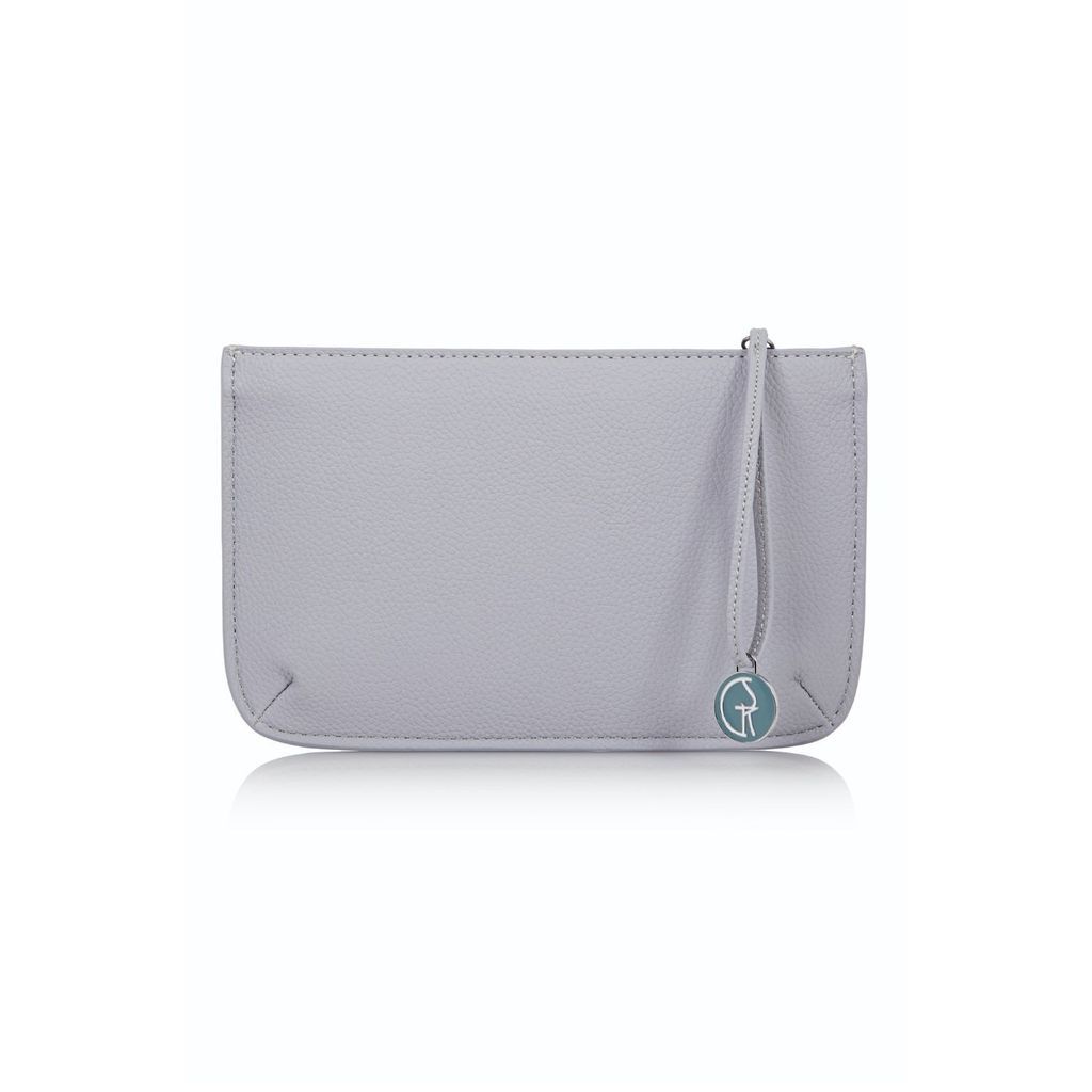 Women's Vegan Leather Multi-Function Clutch In Grey The Morphbag by GSK
