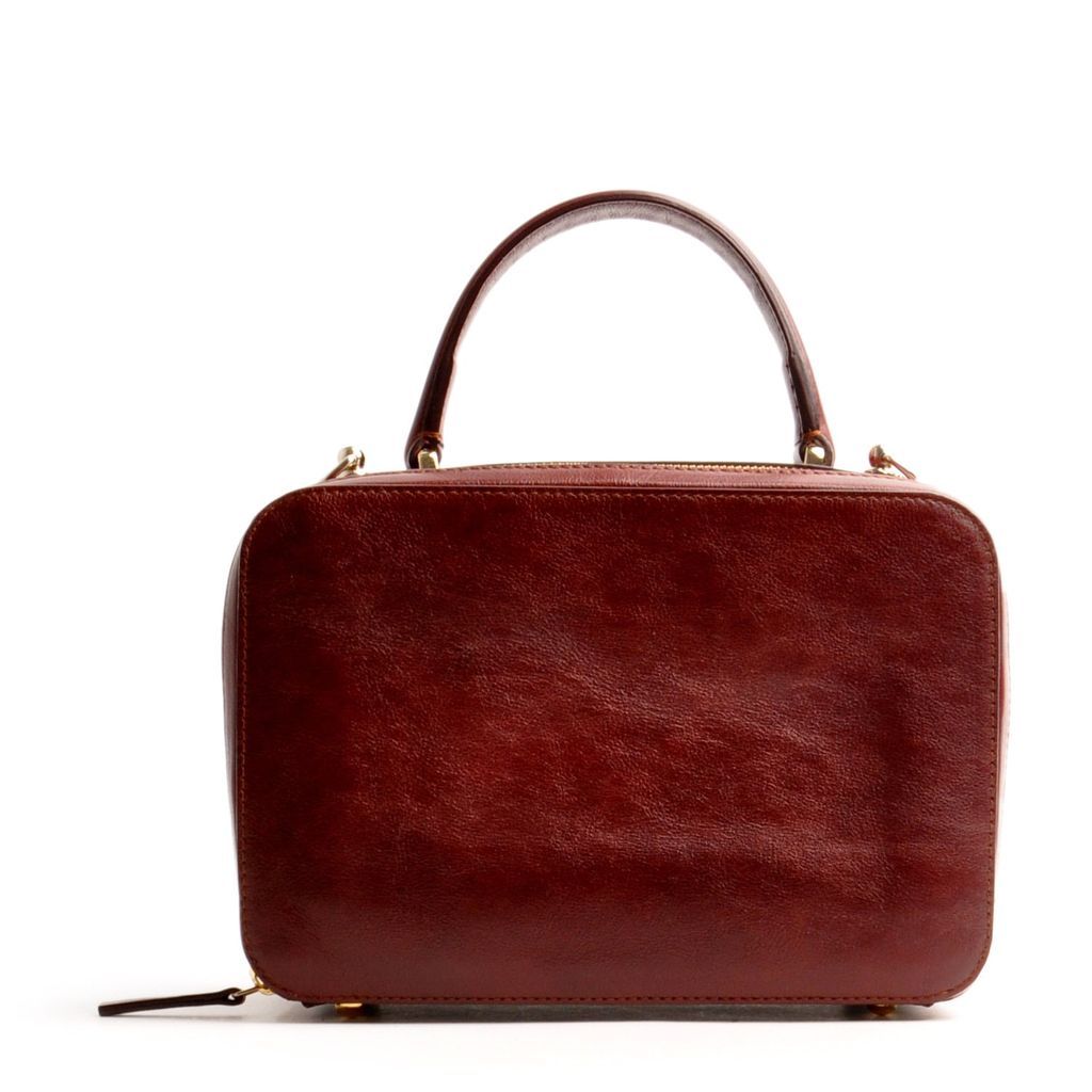 Women's Virginie Top Handle In Reddish Brown OSTWALD Finest Couture Bags