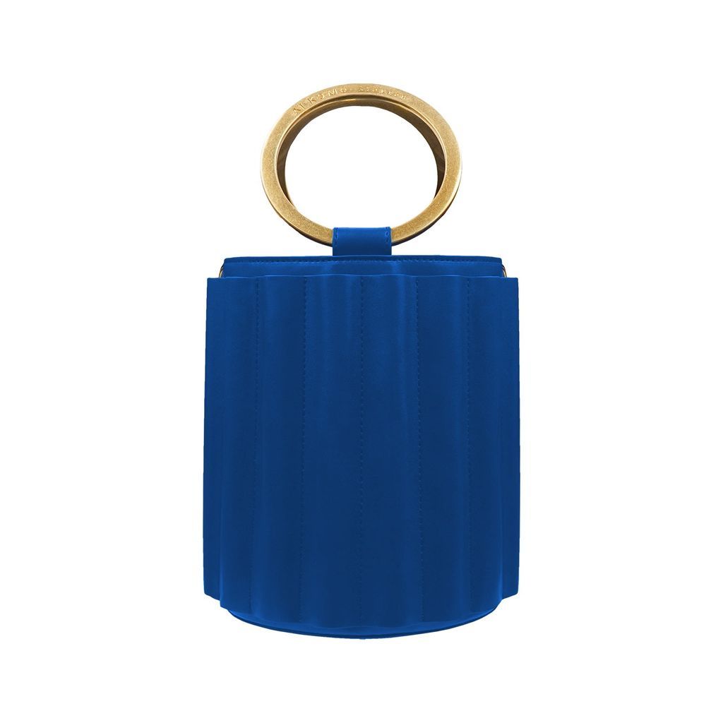 Women's Water Metal Handle Bucket Bag - Royal Blue Alkeme Atelier