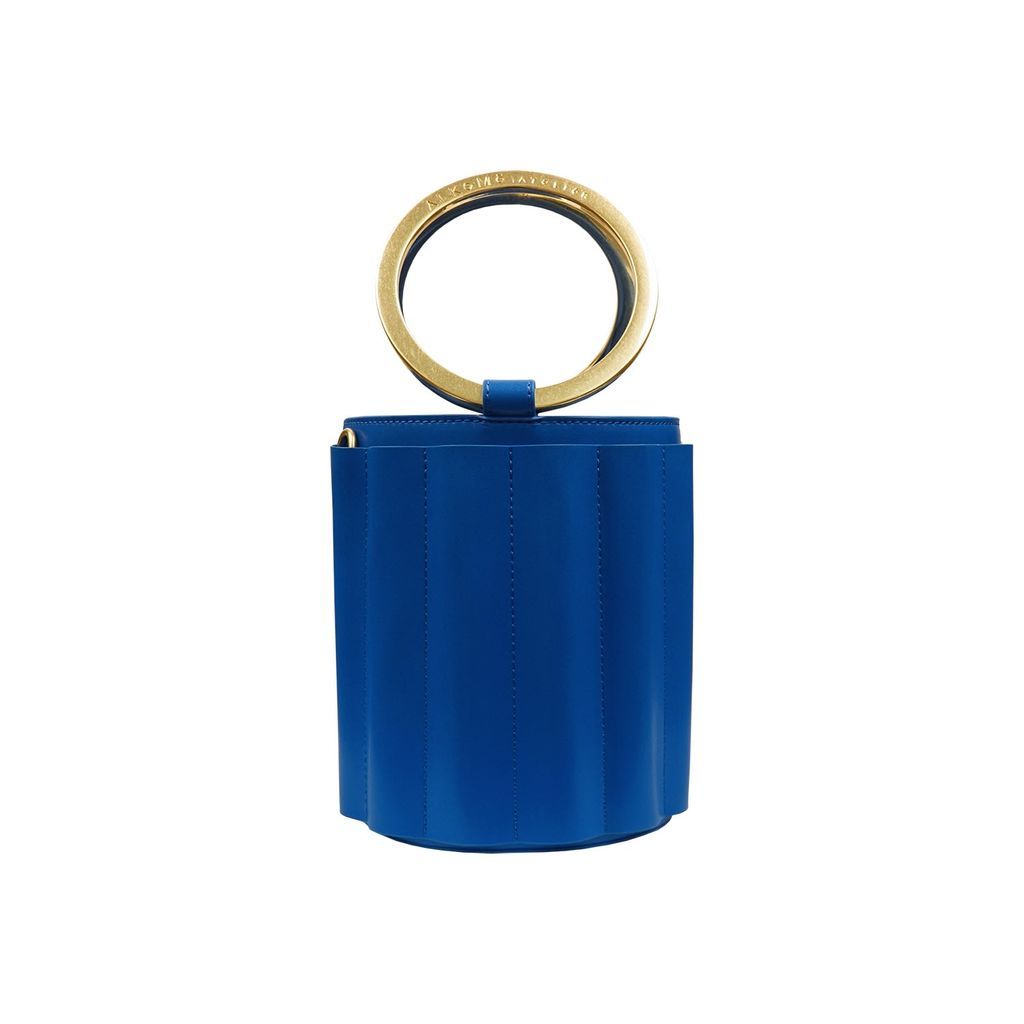 Women's Water Metal Handle Small Bucket Bag - Royal Blue Alkeme Atelier