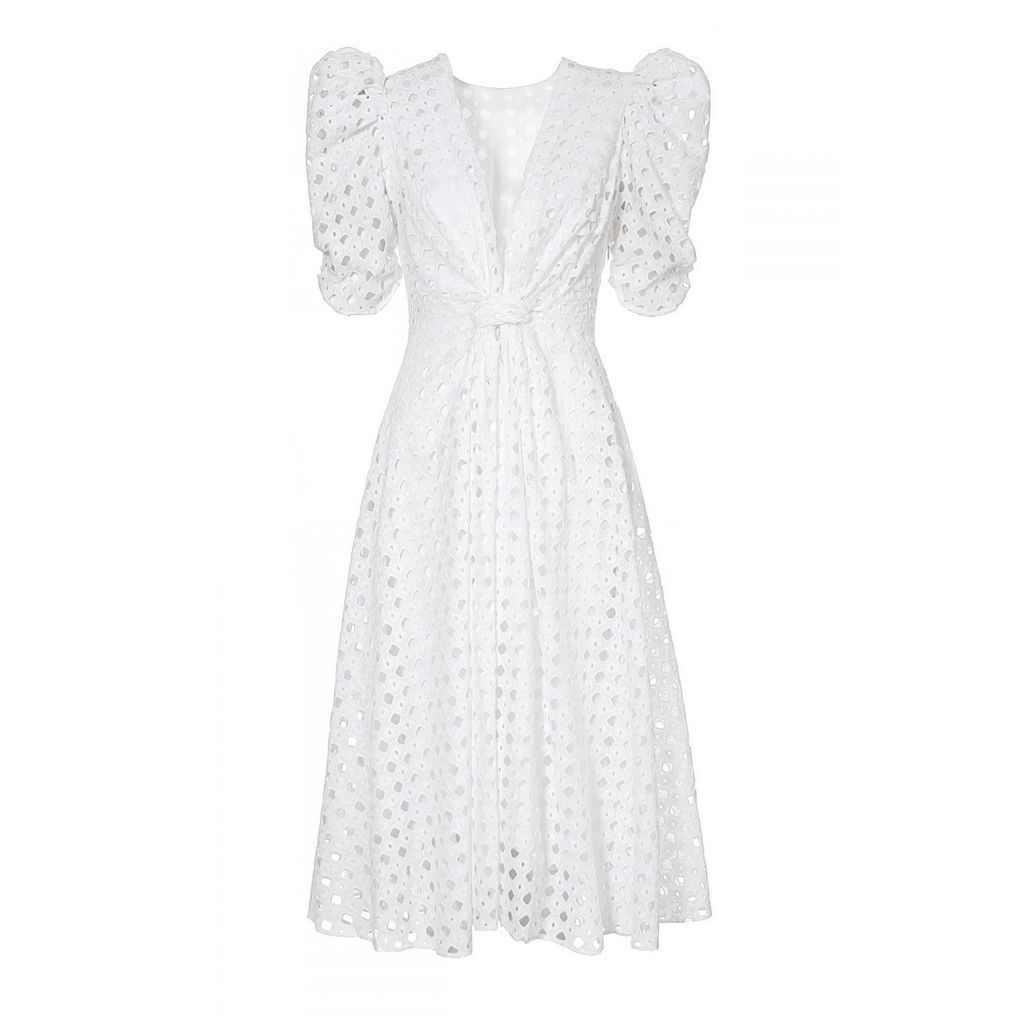 Women's White Alta Blanc De Blanc Dress Extra Small Aggi