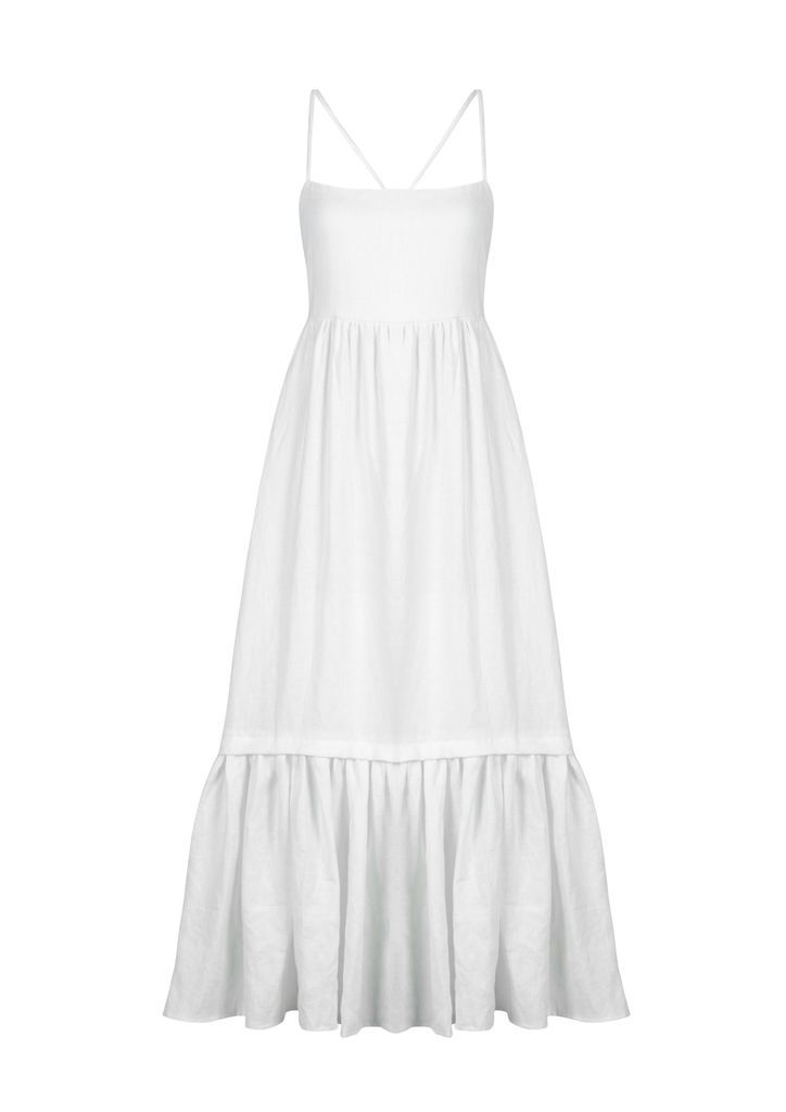 Women's White Bingin Dress Extra Small puka