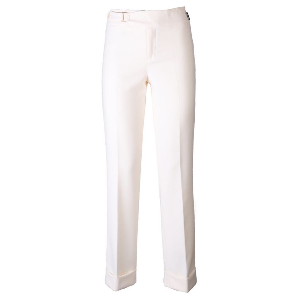 Women's White Buckle Atelier Pants 02 Xxs The Extreme Collection