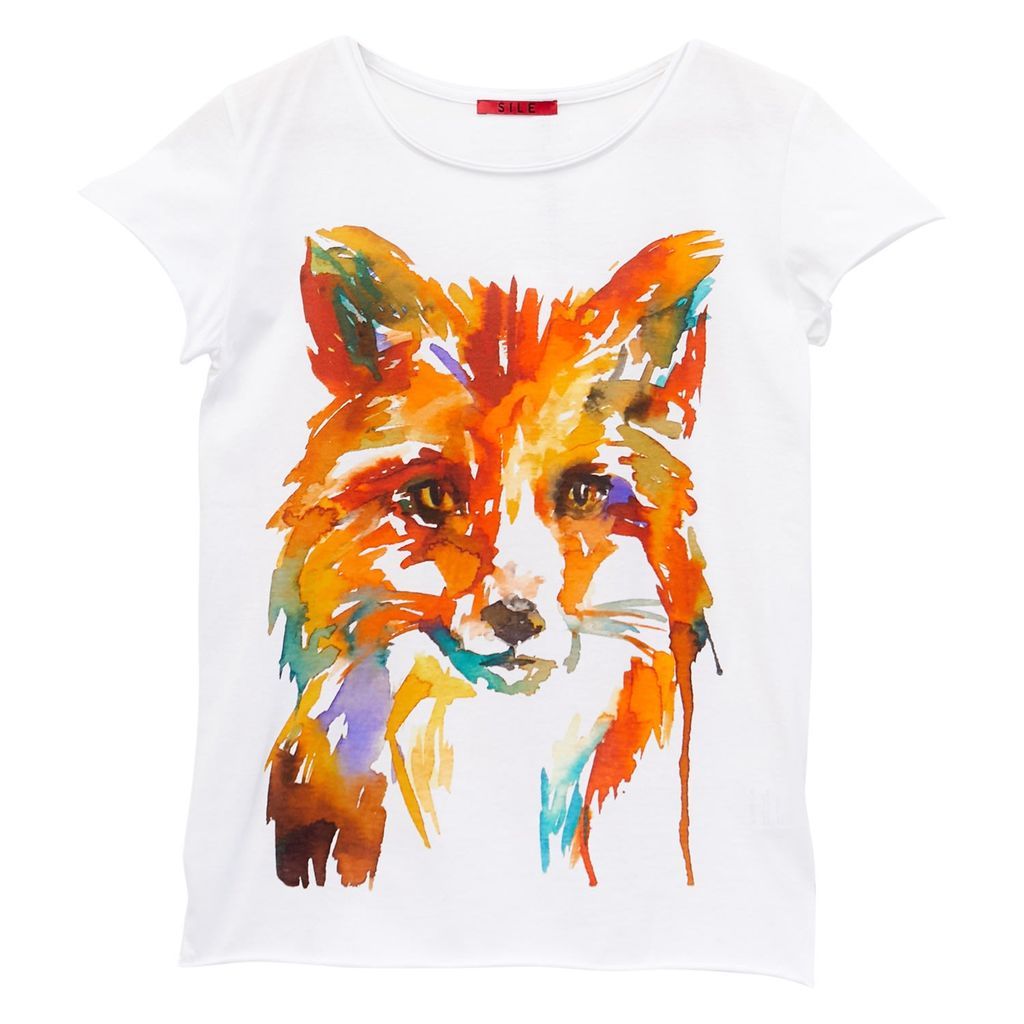 Women's White Foxy Cotton T-Shirt Extra Small SILE