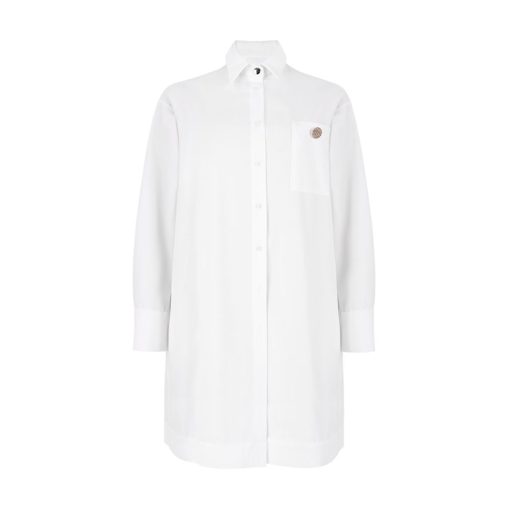 Women's White Nicola Shirt Dress Xs/S Coocoomos