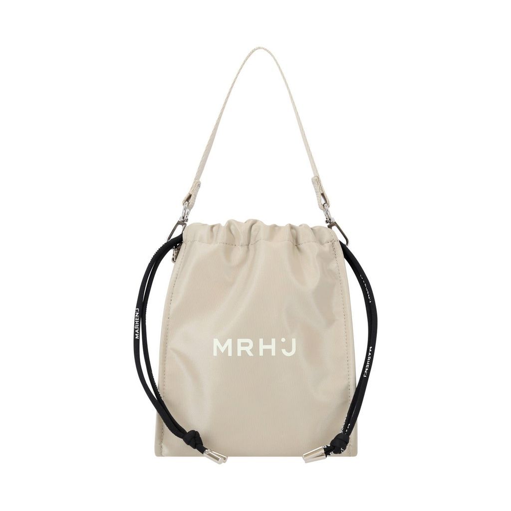 Women's White Recycled Nylon Mini Cross Bag - Toasti - Beige MARHEN. J