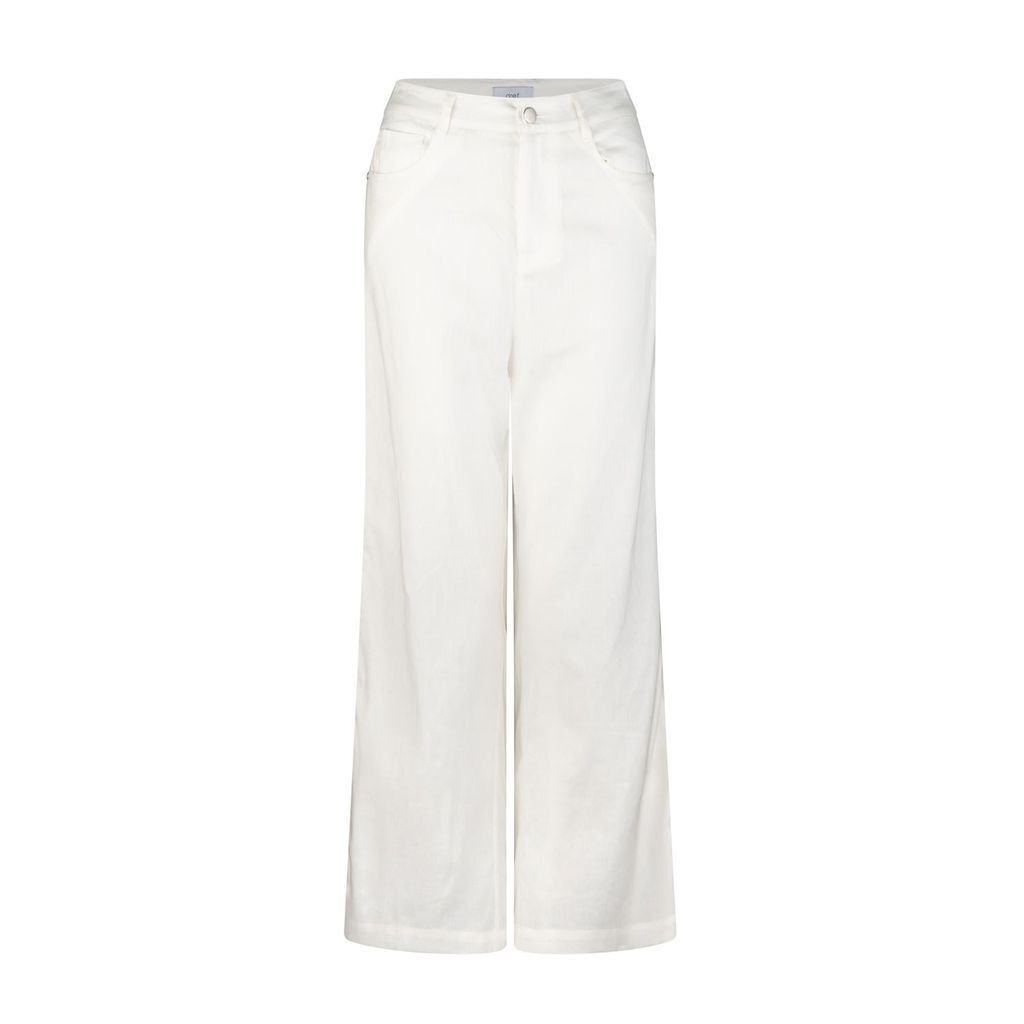 Women's White Rome Pant - Ivory Extra Small dref by d