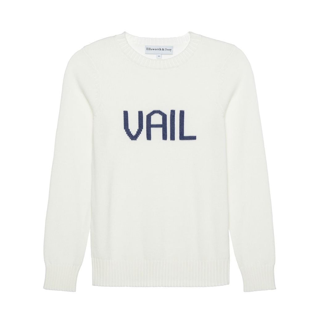 Women's White Vail Sweater Extra Small Ellsworth + Ivey